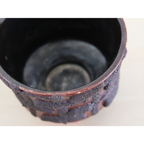 Mid-Century Brutalism: Vintage Strehla Keramik 'Fat Lava' Planter - Picture 4 of 8